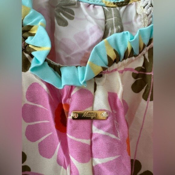 NWT Size XL - By Anthropologie Short-Sleeve Mesh Midi Dress - Picture 8 of 11